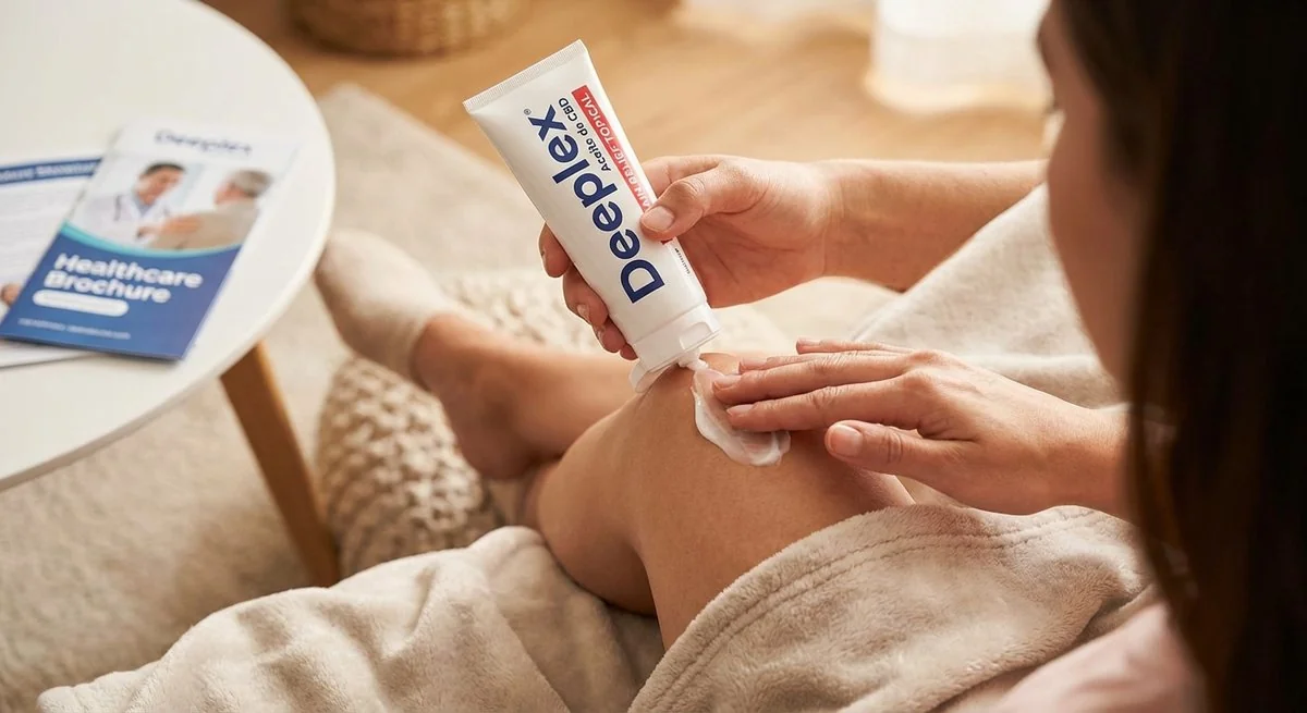 Aplicación de crema Deeplex en zona afectada